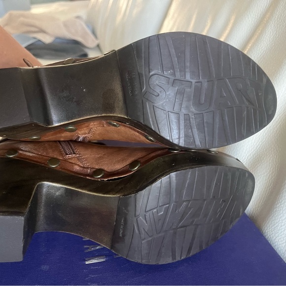 Stuart Weitzman Brown Clog Booties - Picture 4 of 7